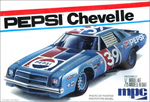 MPC Pepsi 1975 Chevy Chevelle Stock Car 1/25