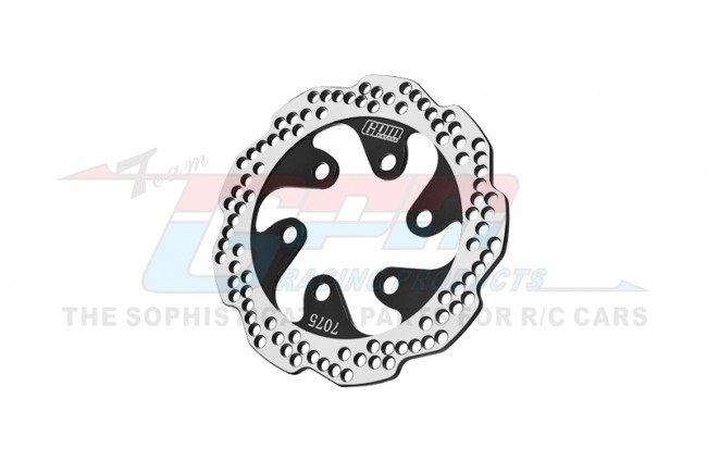 GPM - Aluminium 7075-T6 Rear Brake Disk - zwart- Losi 1/4 Promoto-MX