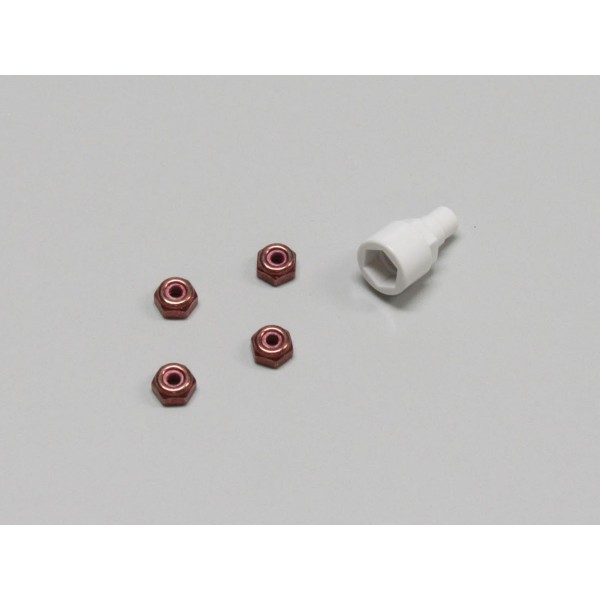 Color nylon nut (red) (MZW-13R) afbeelding