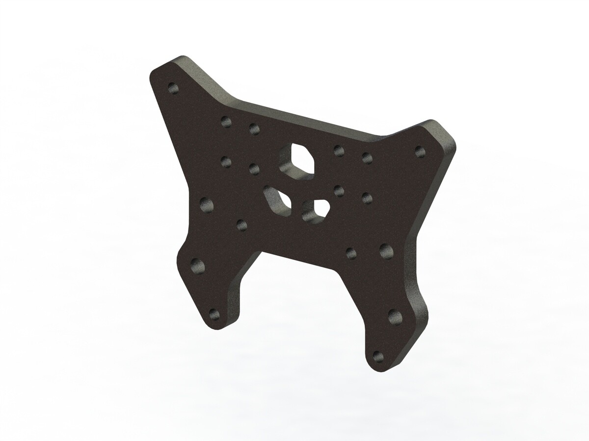 Aluminum Front Shock Tower (Black) (ARA330604) afbeelding