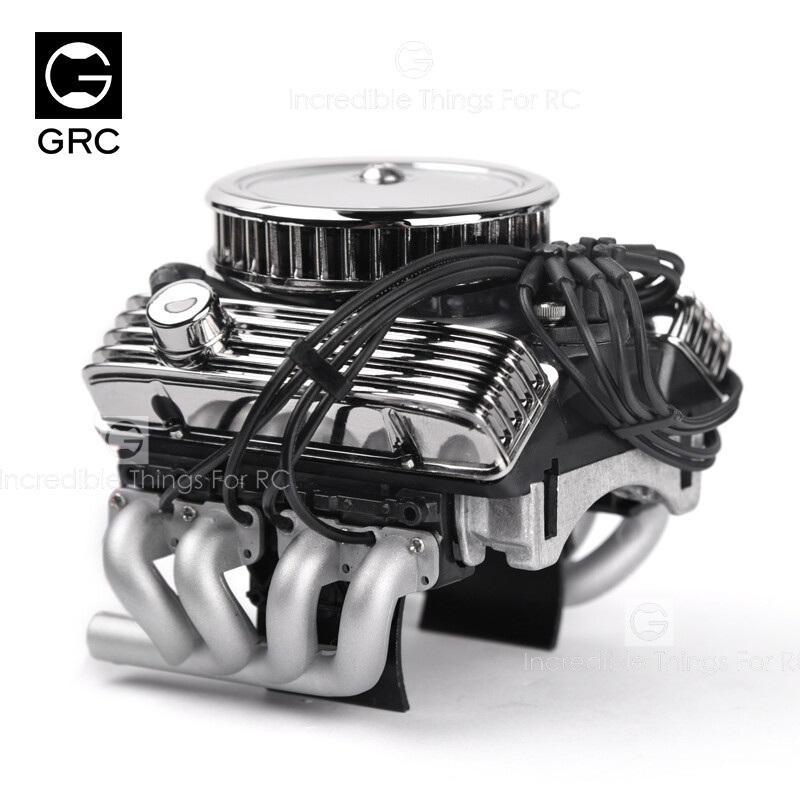 Vintage V8 Scale Engine w/Radiator Motor Cooling Fan Air Filter
