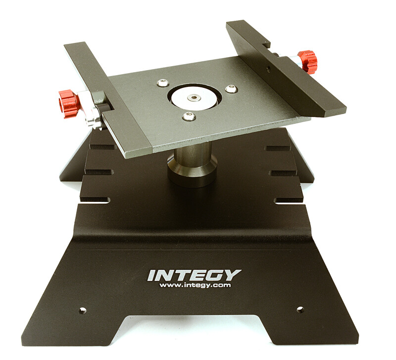 Aluminium auto standaard voor de Axial SCX10, RR10 Bomber & Wraith - Zwart afbeelding