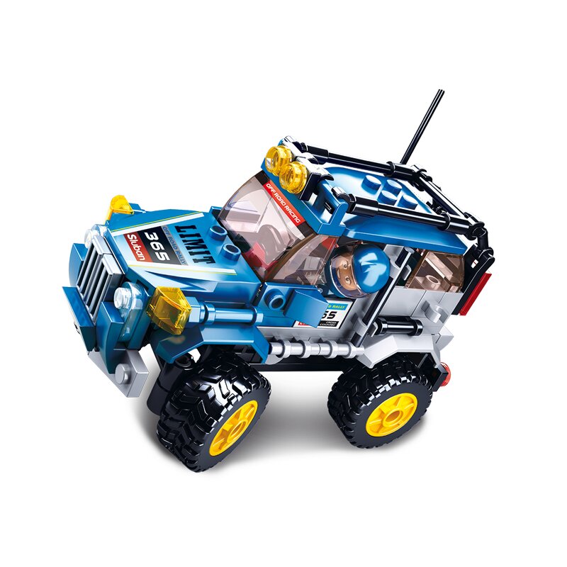 Sluban Off-Road Vehicle blue bouwstenen set (M38-B0663C)