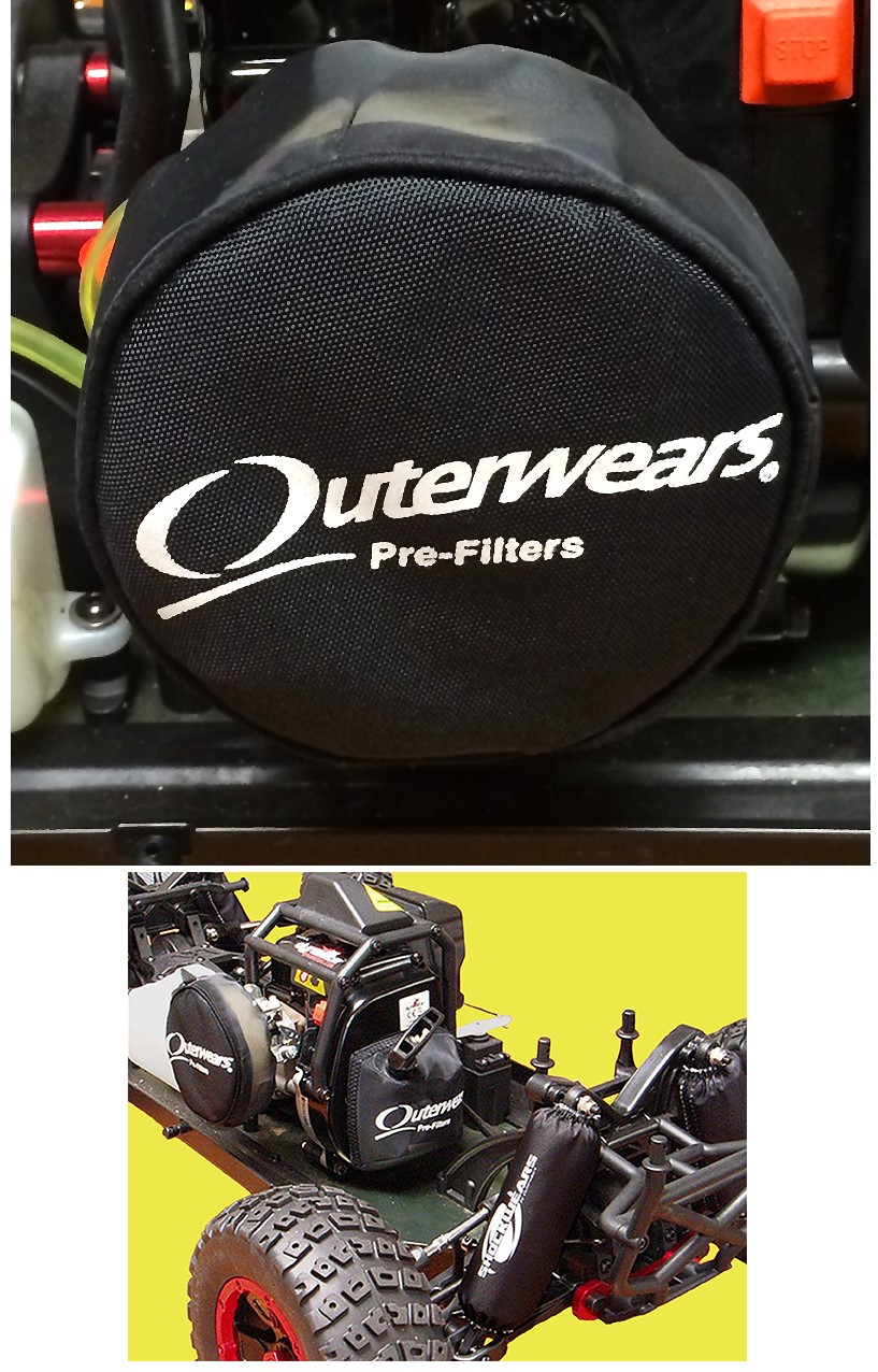 Outerwears Luchtfilter hoes zwart - Losi DBXL afbeelding