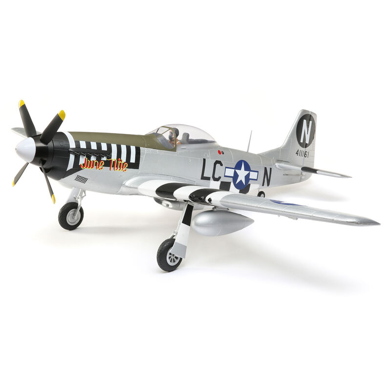 E-Flite P-51D Mustang 1.2m BNF Basic met AS3X en SAFE Select