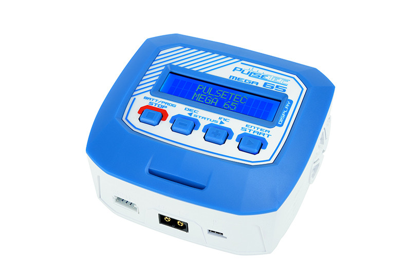 Pulsetec Mega 65 lader (LiFe, LiIon, LiPo, LiHV, NiMH, NiCd en PB)