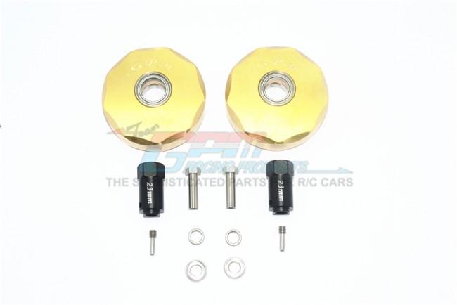 Brass Pendulum Wheel Knuckle Axle Weight +23mm Hex - Traxxas TRX-4 Mercedes G500