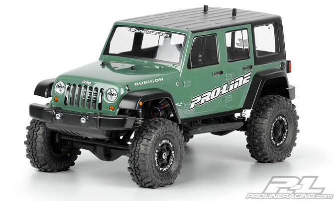 Proline Jeep Wrangler Unlimited Rubicon transparante body voor 1/10 Crawlers (313mm w/b) afbeelding