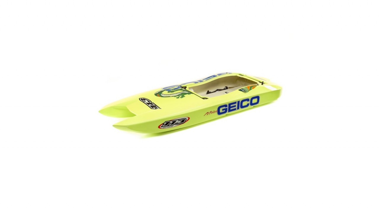 Hull with decals Miss GEICO Zelos 36-inch Twin (PRB281085)