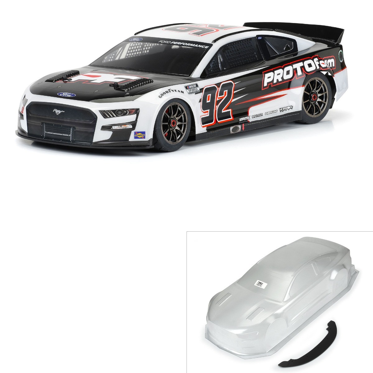 Proline Protoform 1/7 2022 Nascar Cup Series Ford Mustang transparante body