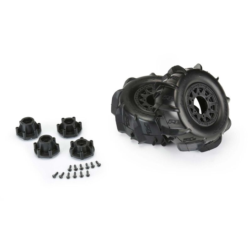Proline Dumont Paddle SC 2.2"/3.0" Sand/Snow Banden Op Raid 6x30 Removable Hex Wheels Voor Oa. Traxxas Slash (PL10185-10)