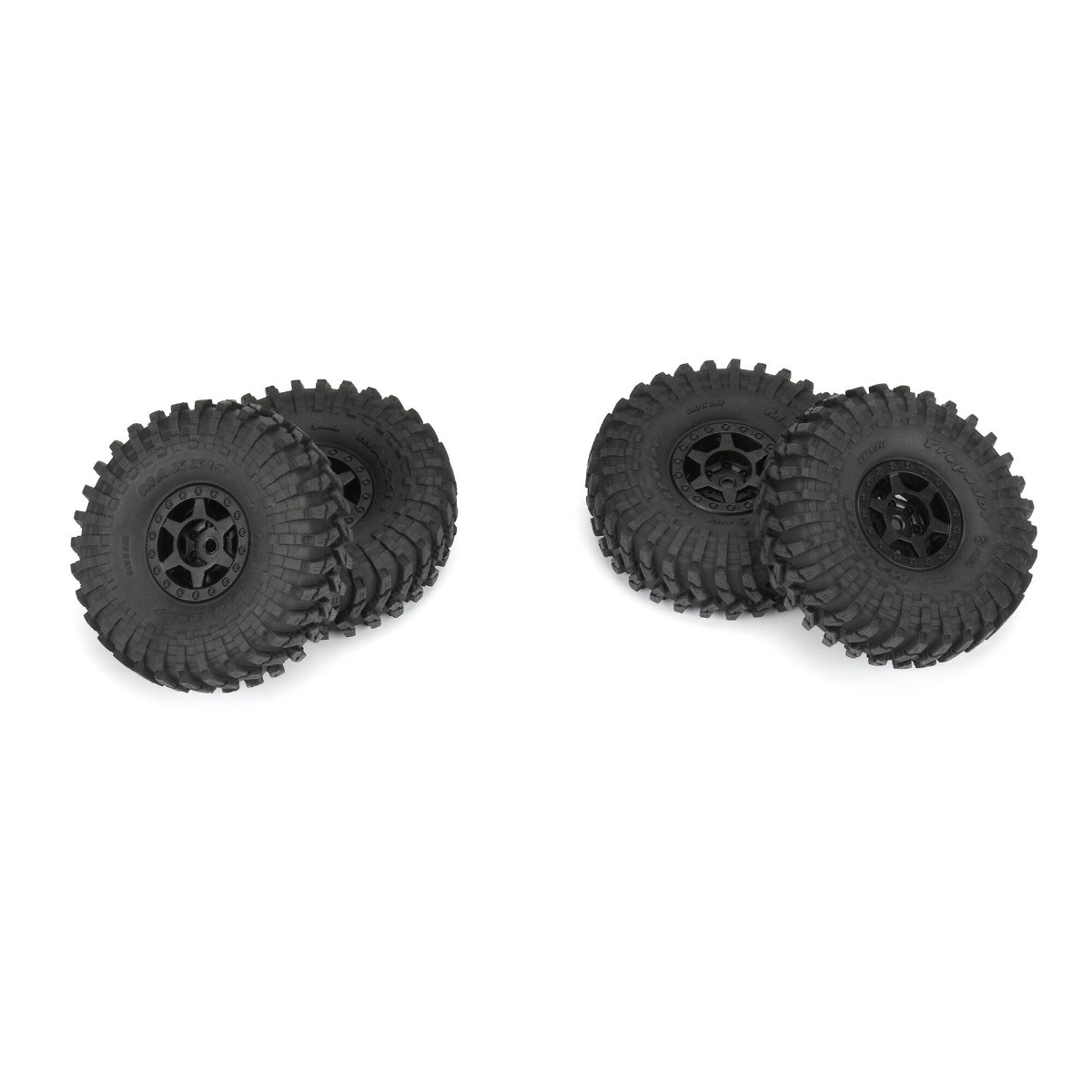 Proline 1/24 Maxxis Trepador F/R 1.0" Banden MTD 7mm Zwart (4)