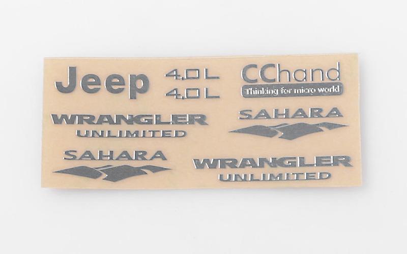 RC4WD Metal Emblems for Axial SCX10 Jeep Wrangler (VVV-C0176) afbeelding