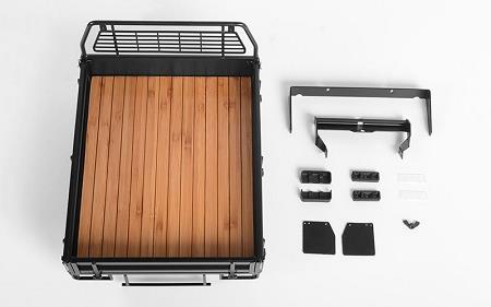 RC4WD Kober Rear Bed w/Tire Holder & Mud Flaps for RC4WD TF2 LWB Toyota LC70 (Black) (VVV-C0462) afbeelding