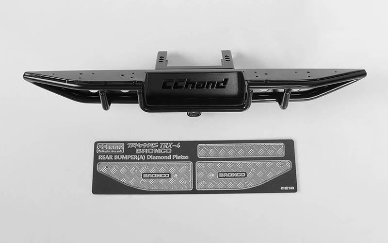 RC4WD Ranch Rear Step Bumper for Traxxas TRX-4 '79 Bronco Ranger XLT (Black) (VVV-C0512)