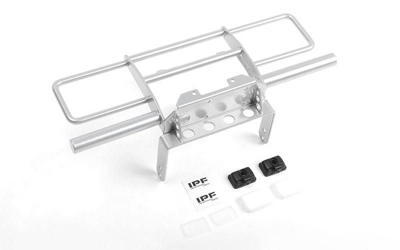 RC4WD Oxer Steel Front Winch Bumper w/ IPF Lights for Vanquish VS4-10 Origin Body (Silver) (VVV-C0949)