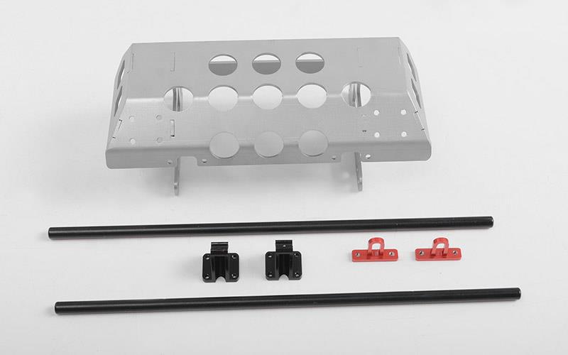 RC4WD Tarka Steel Tube Bumper with Skid Plate and D-Ring Mounts for Traxxas Mercedes-Benz G 63 AMG 6x6 (VVV-C0983) afbeelding