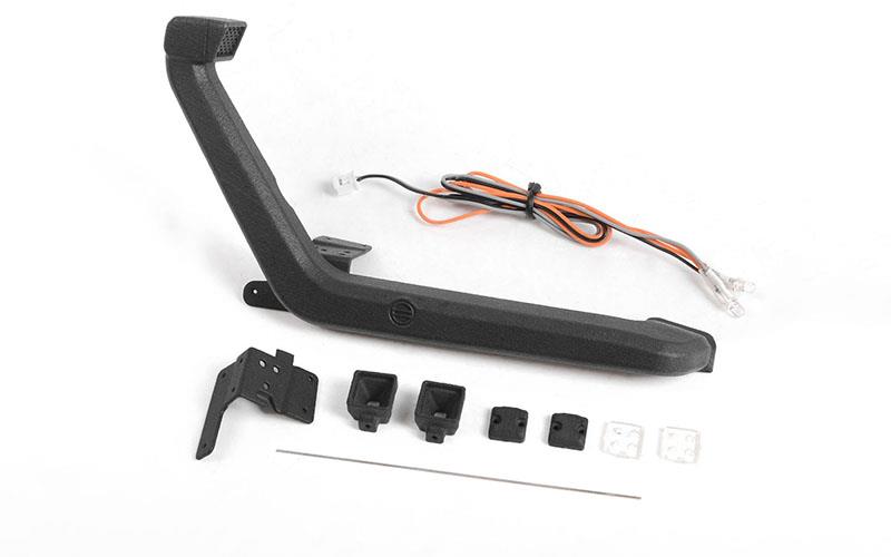 RC4WD Snorkel w/ Flood Lights, LED Kit and Antenna for Axial 1/10 SCX10 III Jeep (Gladiator/Wrangler) (VVV-C1074)