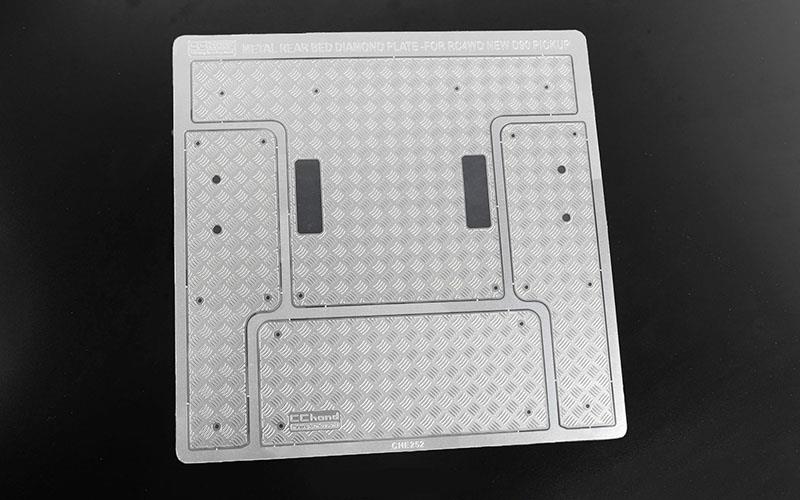 RC4WD Steel Rear Bed Diamond Plates for RC4WD Gelande II 2015 Land Rover Defender D90 (Pick-Up) (VVV-C1086) afbeelding
