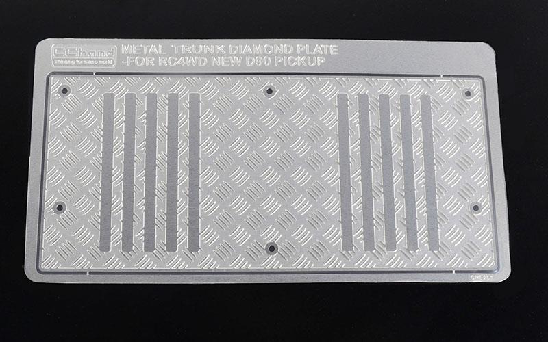 RC4WD Steel Diamond Tailgate Plate for RC4WD Gelande II 2015 Land Rover Defender D90 (Pick-Up) (VVV-C1087) afbeelding