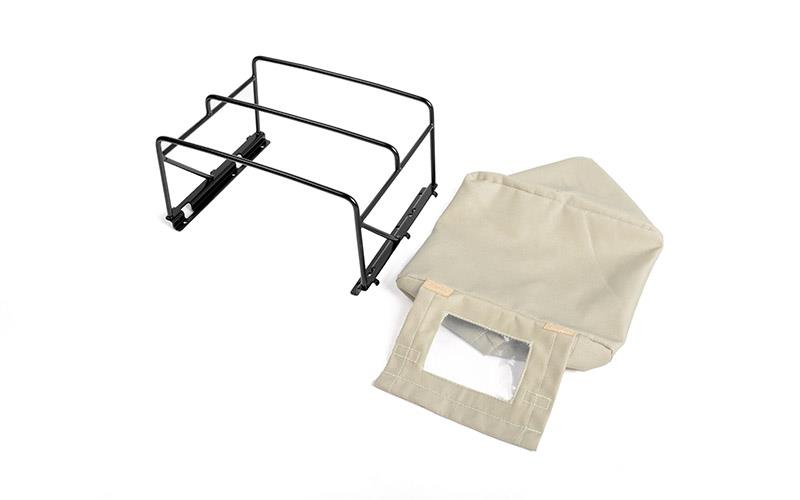 RC4WD Steel Tube Bed Cage w/ Soft Top for RC4WD Gelande II 2015 Land Rover Defender D90 (Pick-Up) (Tan) (VVV-C1129) afbeelding