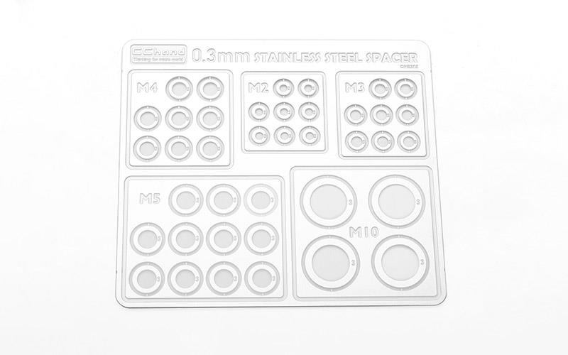 RC4WD Stainless Steel 0.3mm Spacers Assortment (VVV-C1221) afbeelding