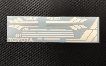 RC4WD Clean Stripes for Mojave II 2/4 Door Decal Sheet (White) (Z-B0168) afbeelding