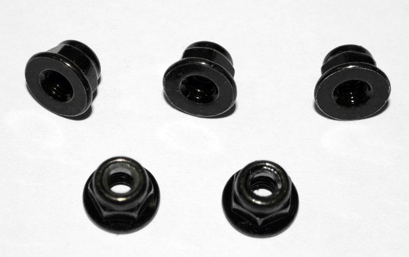 RC4WD M4 Flanged Lock Nut (Black) (Z-S0620) afbeelding