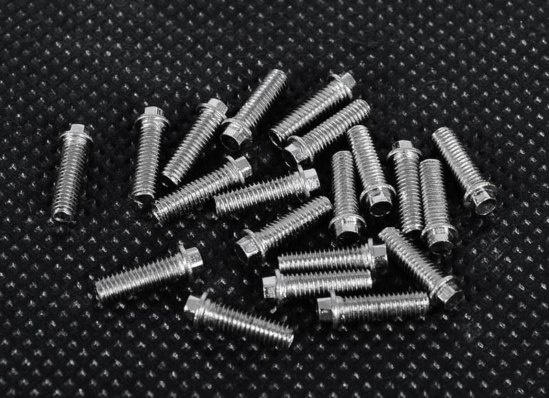 RC4WD Miniature Scale Hex Bolts (M3x10mm) (Silver) (Z-S0693) afbeelding