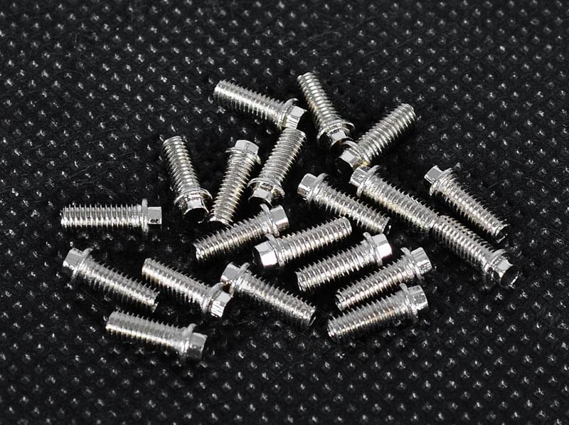 RC4WD Miniature Scale Hex Bolts (M3x8mm) (Silver) (Z-S0695) afbeelding