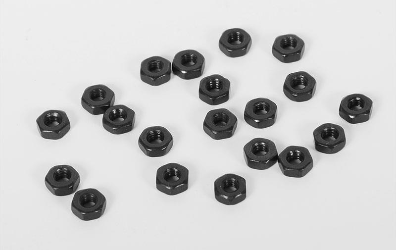 RC4WD Regular M2 Black Nuts (20) (Z-S1144) afbeelding