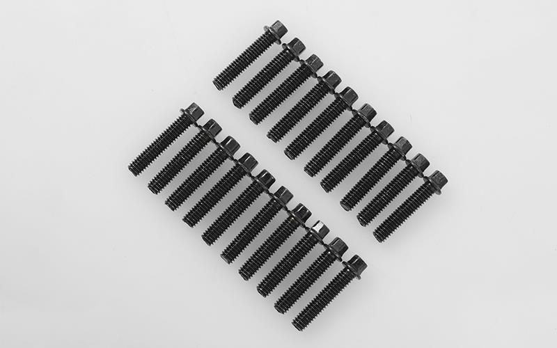 RC4WD Miniature Scale Hex Bolts (M2.5 x 12mm) (Black) (Z-S1595) afbeelding