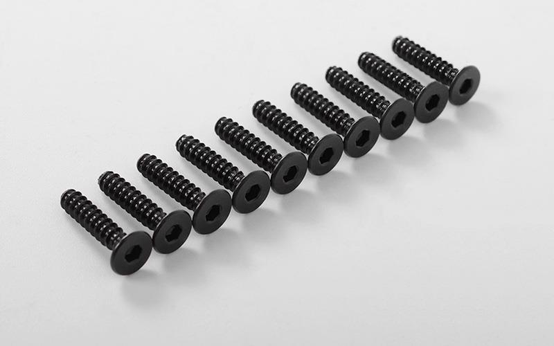 RC4WD Flat Head Self Tapping Screws M3 x 14mm (Black) (Z-S1704) afbeelding