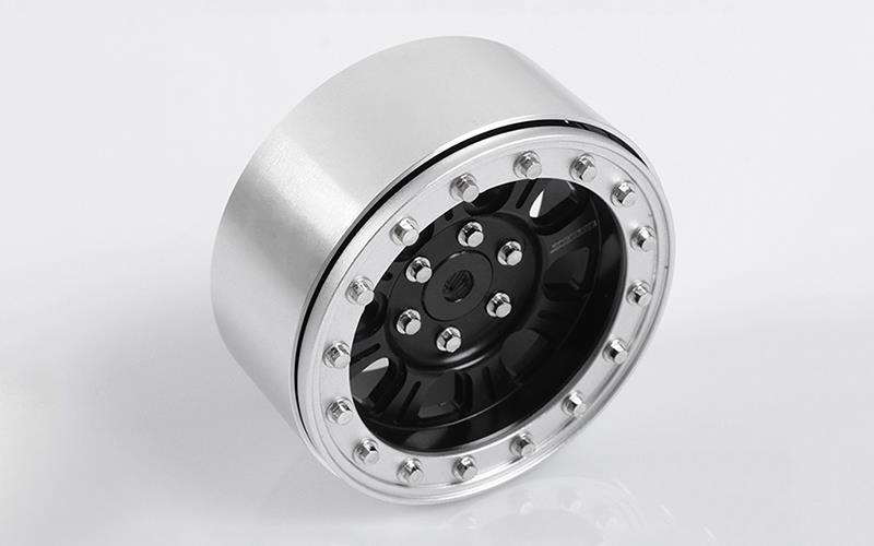 RC4WD Raceline Monster 2.2 Beadlock Wheels (Black/Silver) (Z-W0195) afbeelding