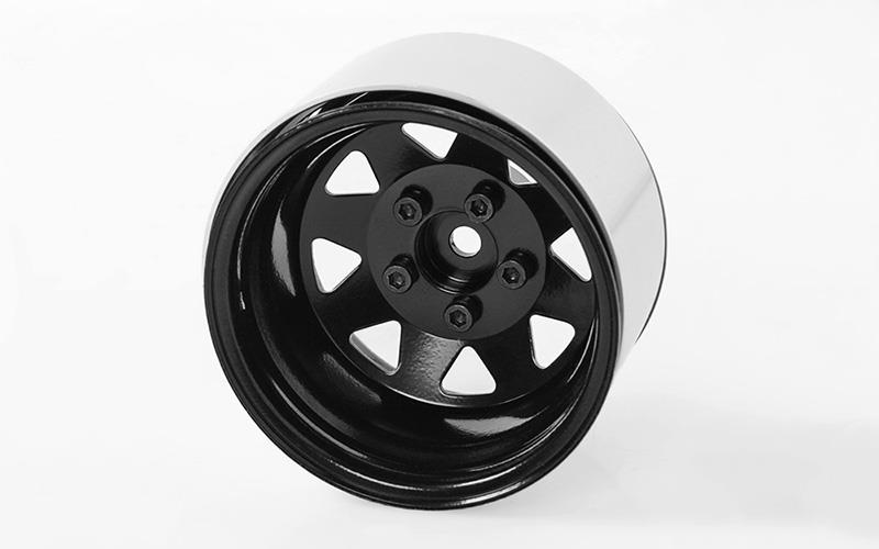 RC4WD 5 Lug Deep Dish Wagon 1.9 Steel Stamped Beadlock Wheels (Black) (Z-W0243) afbeelding