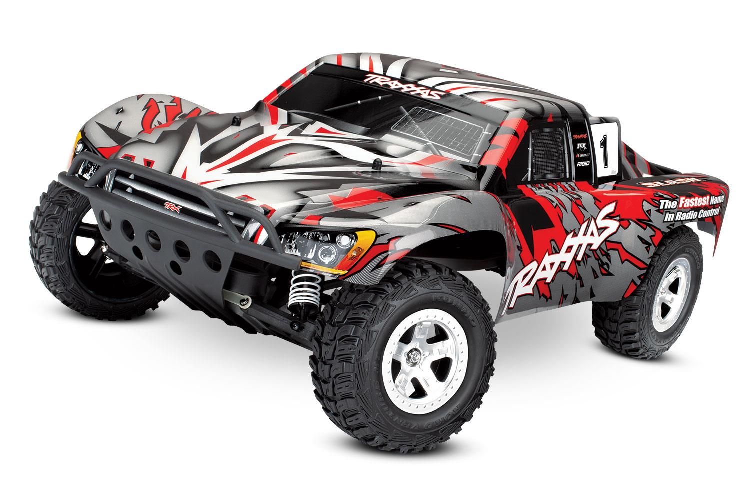 Volledig gespoten body, rood, voor de Traxxas Slash/Slayer afbeelding