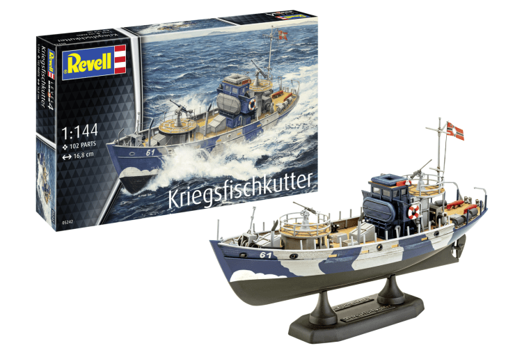 1:144 Revell 05242 KFK Kriegsfischkutter - Mine warfare vessels - Schip Plastic Modelbouwpakket