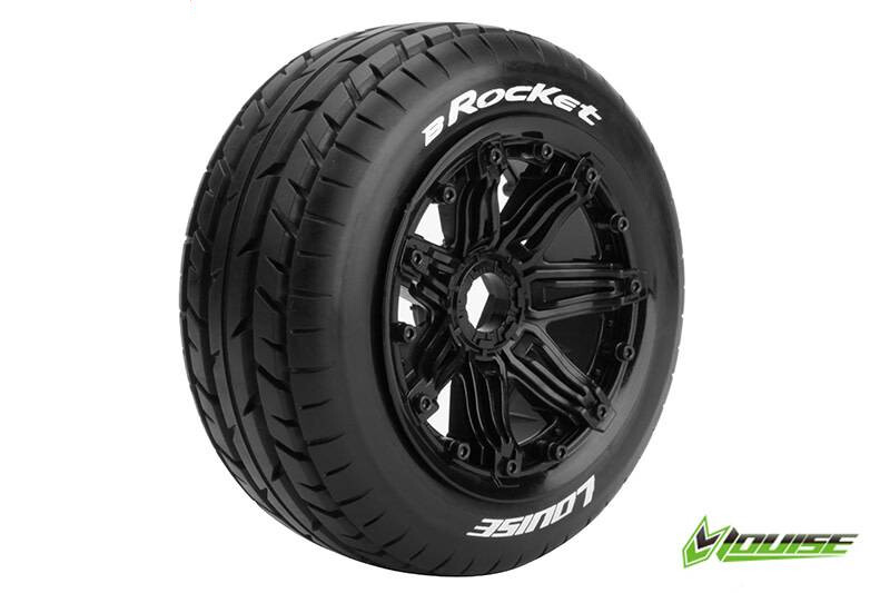 Louise B-Rocket Voorbanden Set - Velgen Zwart - Hex 24mm afbeelding