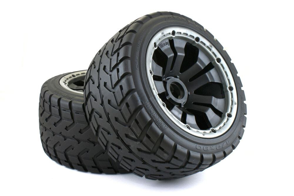 Set achterwielen "Road" compleet met Poison velgen zwart - Baja afbeelding