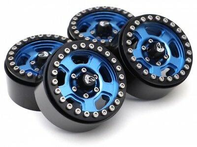 Boom Racing Golem KRAIT 1.9 Blue, Aluminum Beadlock Wheels w/ 8mm Wideners (4)