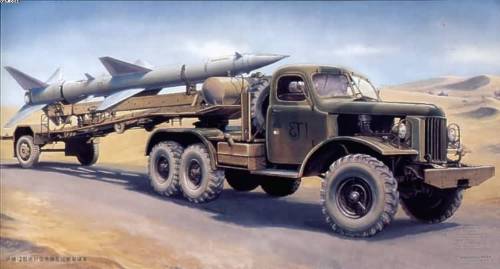 Trumpeter 1/35 SA-2 Guideline Missile w Loading Cabin afbeelding