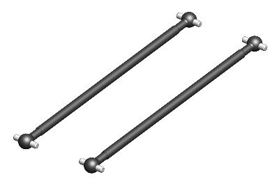 Team Corally - Drive Shaft - Rear - Steel - 2 Pcs (C-00250-070) afbeelding