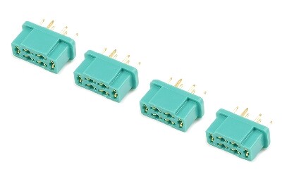 Connector - MPX - Goudcontacten - Man - 4 stuks