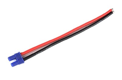 EC2 Vrouw stekker met 14AWG silicone kabel (10cm) afbeelding