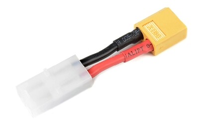 Conversie kabel Tamiya Vrouw > XT60 Man met silicone kabel 14AWG afbeelding