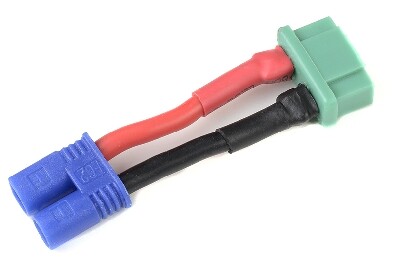 Conversie kabel MPX Vrouw > EC2 Man met silicone kabel 14AWG afbeelding