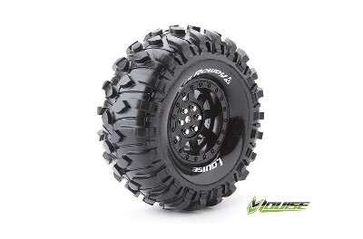Louise CR-ROWDY Banden Set - Super Soft - 1.9" Velgen Zwart - Hex 12mm