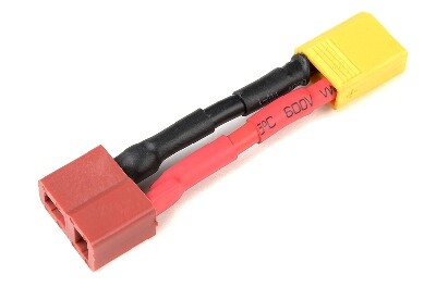Conversie kabel Dean Vrouw > XT30 Man met silicone kabel 14AWG afbeelding