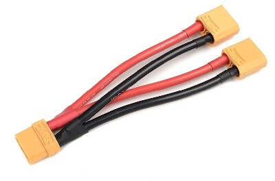 Y-kabel Parallel XT90, silicone kabel 10AWG, 12CM afbeelding