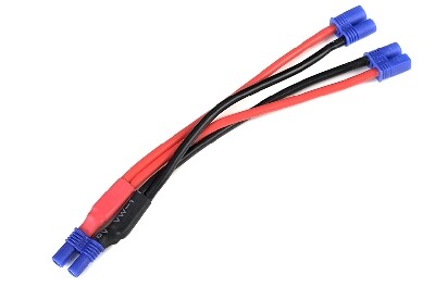 Y-kabel parallel EC2, silicone kabel 14AWG, 12CM afbeelding